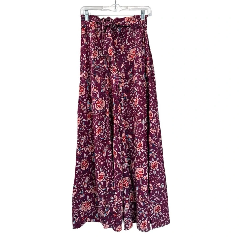 Free People One Rayon Wide Leg Bohemian Pants Size Small
